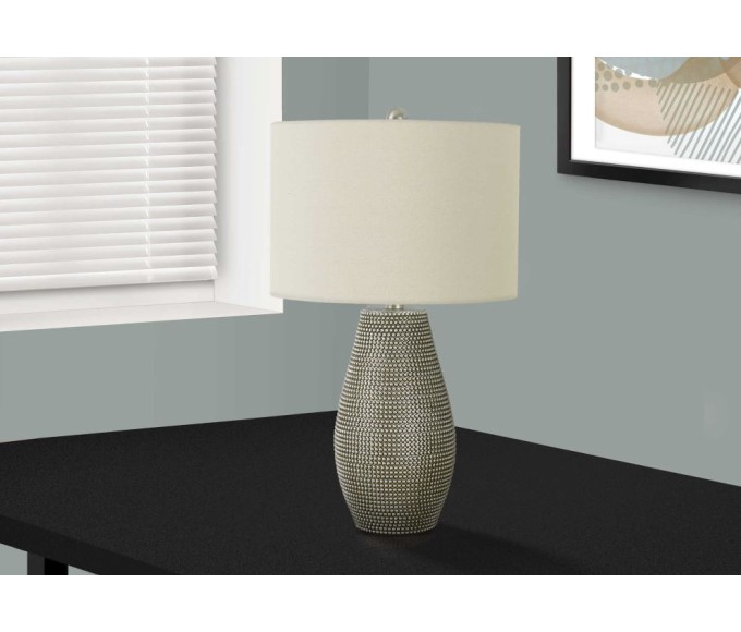 9654 Grey ResinTable Lamp 